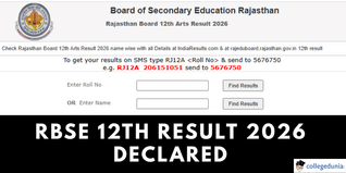 RBSE 12th Result 2026 Out @rajeduboard.rajasthan.gov.in; Overall Pass Percentage at 97.20%